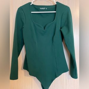Abercrombie and Fitch Green Bodysuit